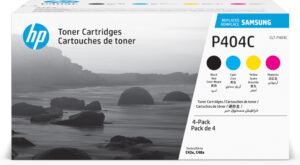 Samsung CLT-P404C 4-pack zwarte/cyaan/magenta/gele tonercartridges