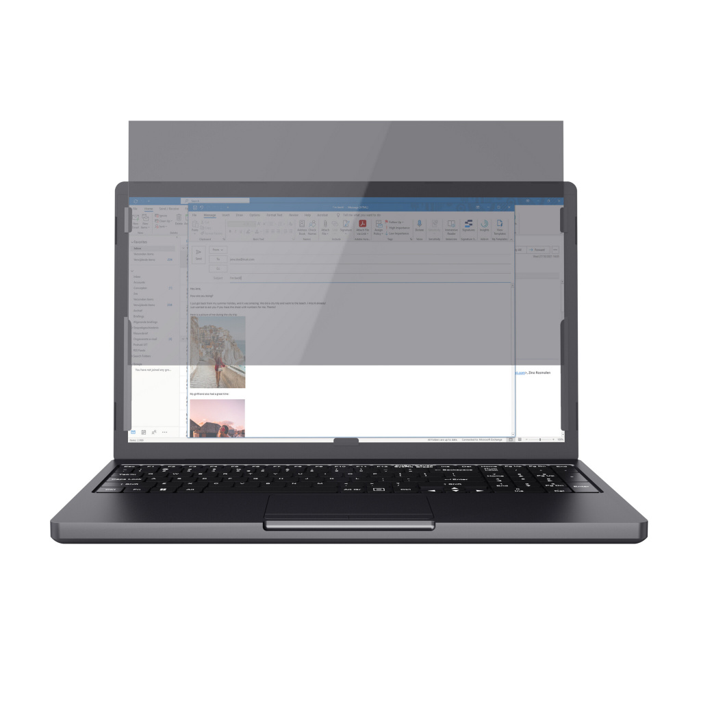 Trust Primo Privacy Filter 14 inch - Privacyfilter voor laptop – 60° kijkhoek – Anti-reflectie – Zwart - Afbeelding 3
