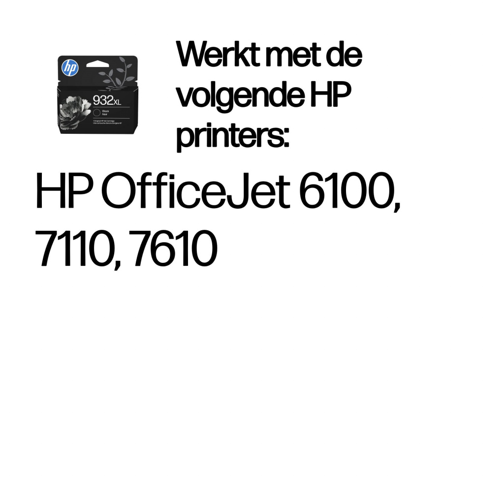 HP 932XL originele high-capacity zwarte inktcartridge - Afbeelding 2