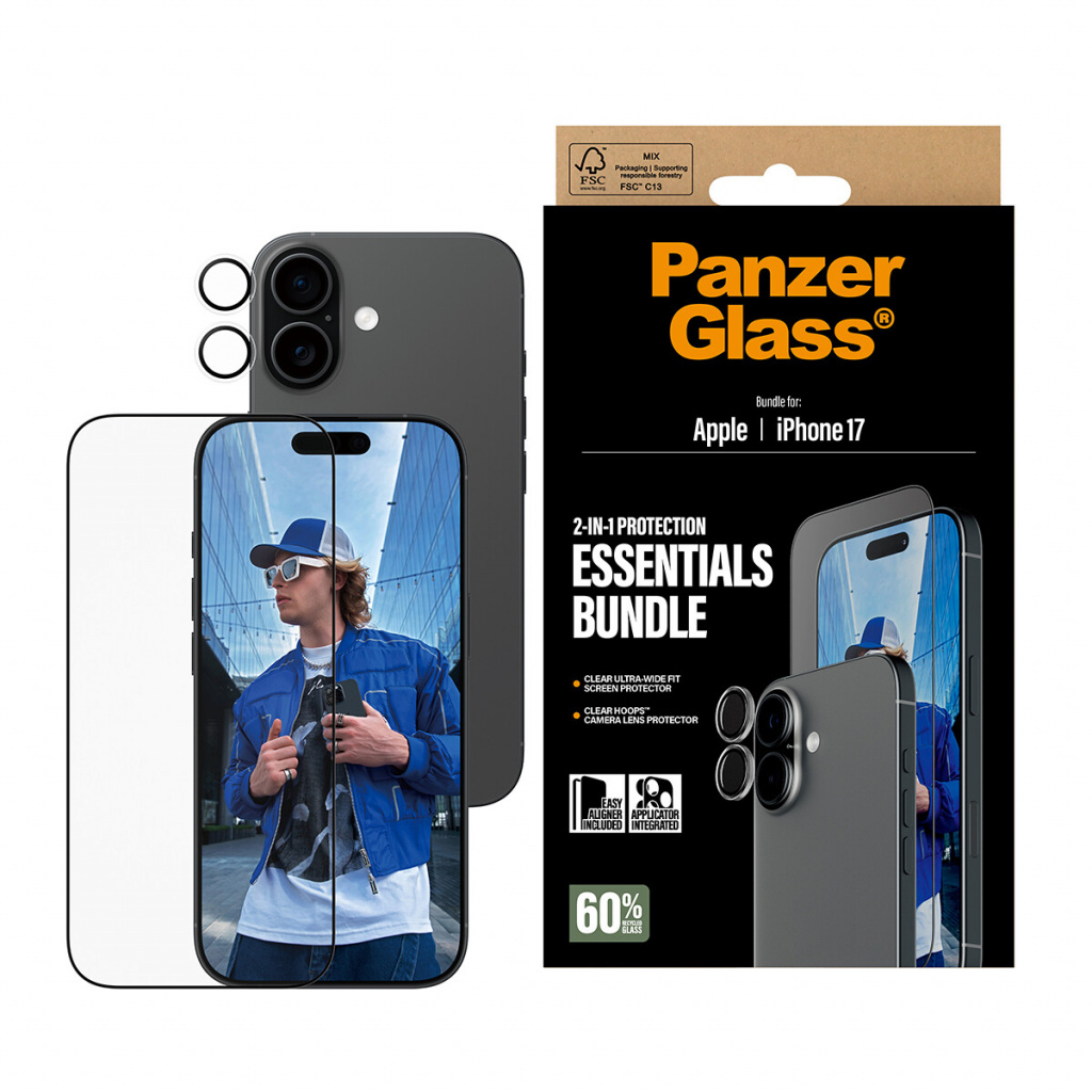 PanzerGlass ® 2-in-1 Essentials Bundle iPhone 17 Doorzichtige schermbeschermer Apple 1 stuk(s) - Afbeelding 2