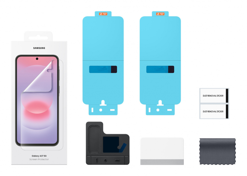 Samsung EF-UA376CTEGWW scherm- & rugbeschermer voor mobiele telefoons Doorzichtige schermbeschermer 2 stuk(s) - Afbeelding 3