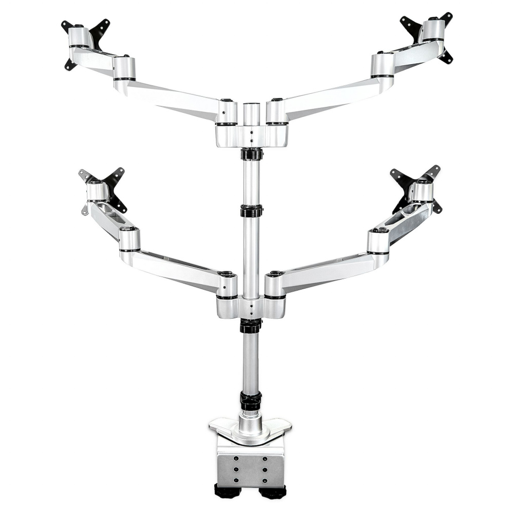 StarTech.com Monitorbeugel voor 4 Schermen - Premium VESA Monitorsteun 2 x 2 voor Schermen tot 27" - Ergonomische Volledig Bewee - Afbeelding 8