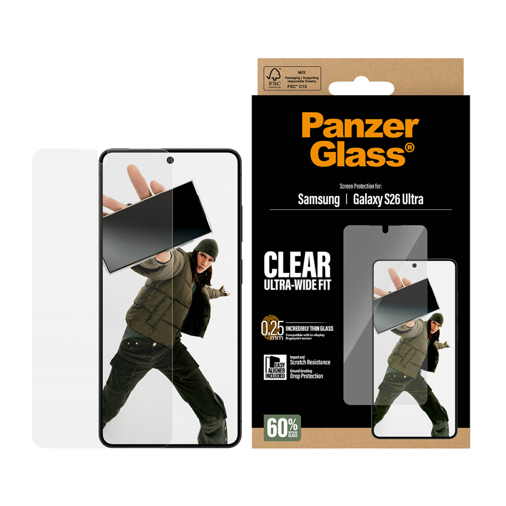 PanzerGlass ® Screen Protector Samsung Galaxy S26 Ultra | Ultra-Wide Fit w. EasyAligner Doorzichtige schermbeschermer 1 stuk(s) - Afbeelding 3