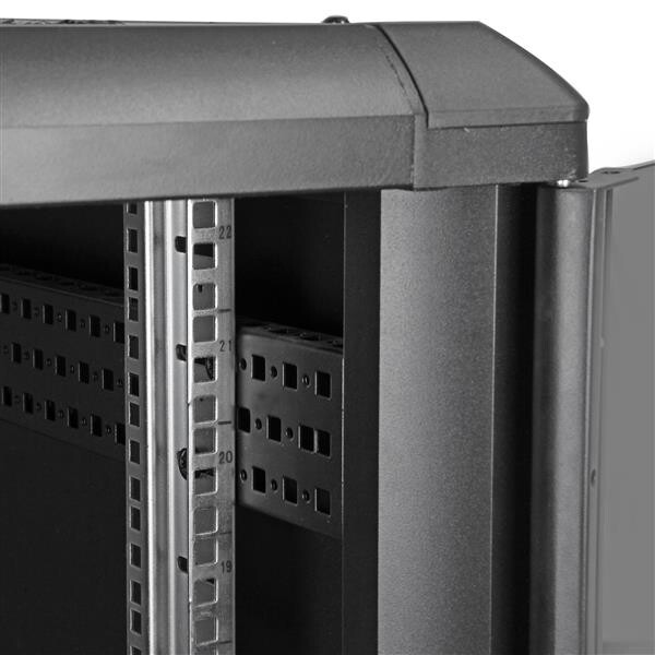 StarTech.com 22U Enterprise-Grade Server Rack Cabinet, 19in Vergrendelbare 4-Post Patchkas met 83cm Montagediepte en 800kg Draag