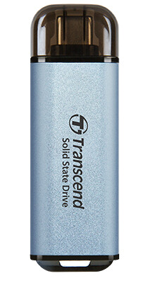 Transcend ESD300C 1 TB USB Type-C Blauw