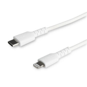 StarTech.com Premium USB-C naar Lightning Kabel 1m Wit - USB Type C naar Lightning Charge & Sync Oplaadkabel - Verstevigd met Ar