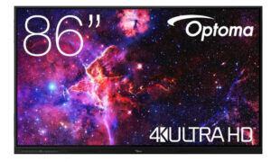 Optoma H1F0H08BW101 interactief whiteboard 2,18 m (86") 3840 x 2160 Pixels Touchscreen Zwart USB