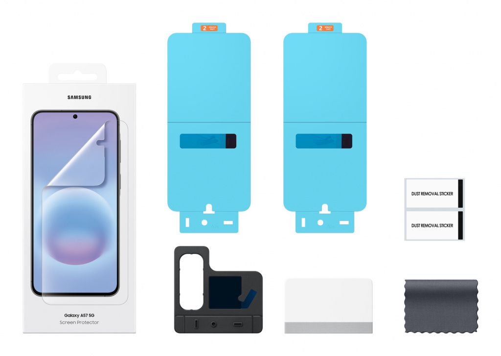 Samsung EF-UA576CTEGWW scherm- & rugbeschermer voor mobiele telefoons Doorzichtige schermbeschermer 2 stuk(s) - Afbeelding 3