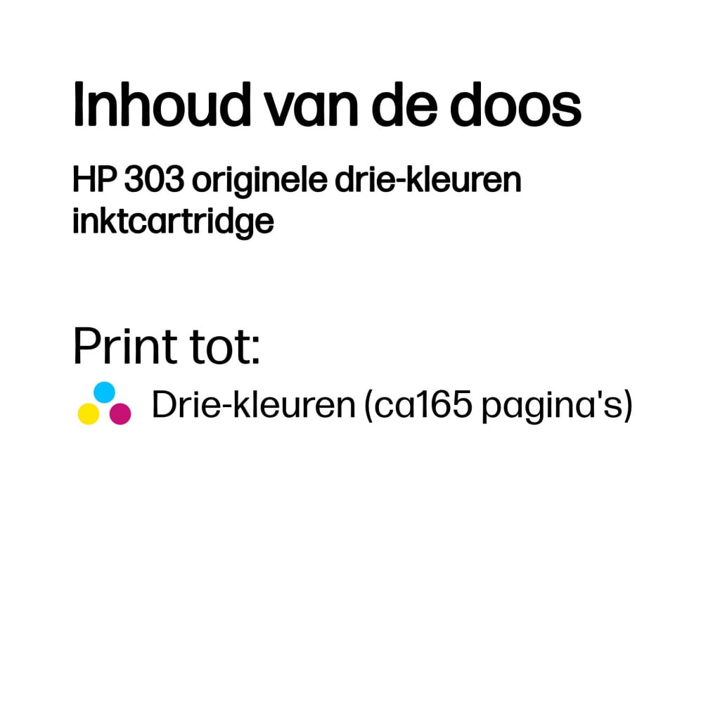 HP 303 originele drie-kleuren inktcartridge - Afbeelding 3