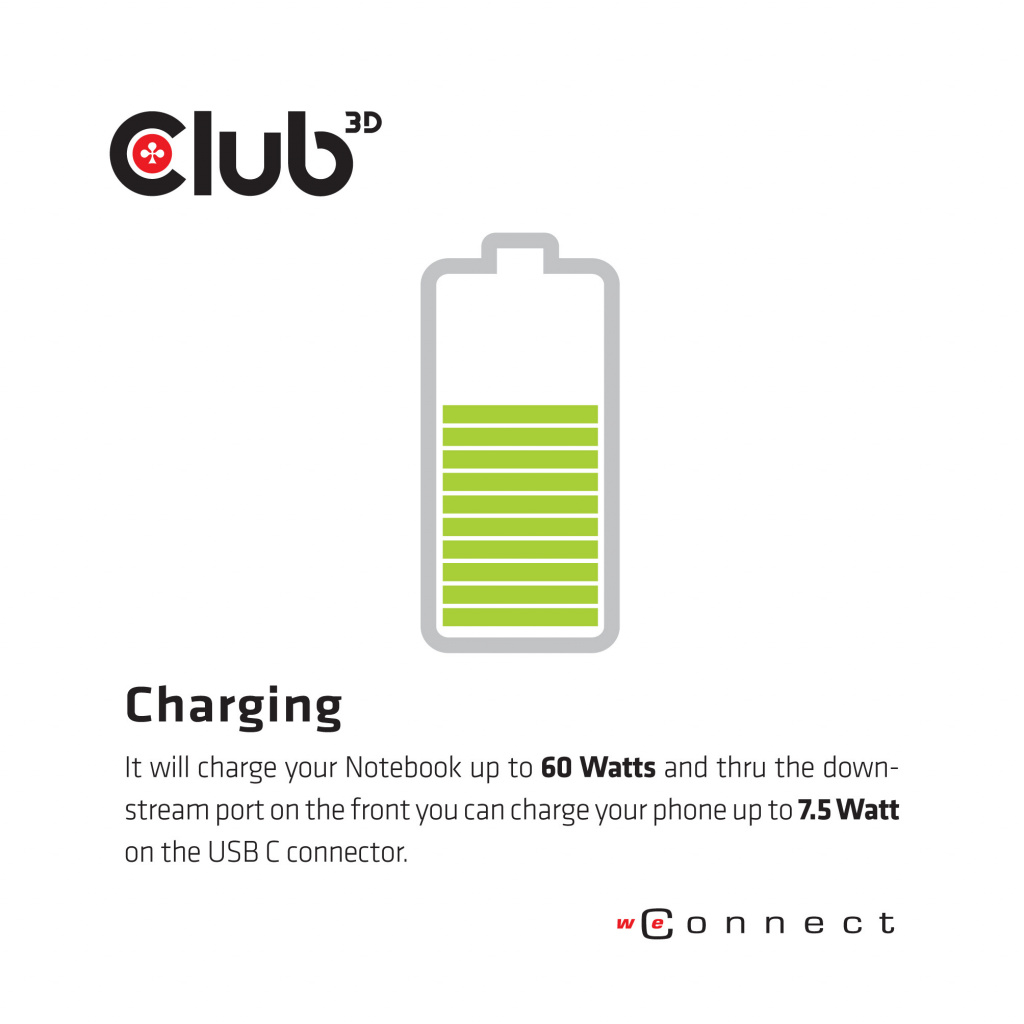 CLUB3D Type-C Universeel (2x 4K60Hz +1x 4K30Hz), oplaad Docking Station 60W DisplayLink® gecertificeerd en DP alt modus - kensin - Afbeelding 10