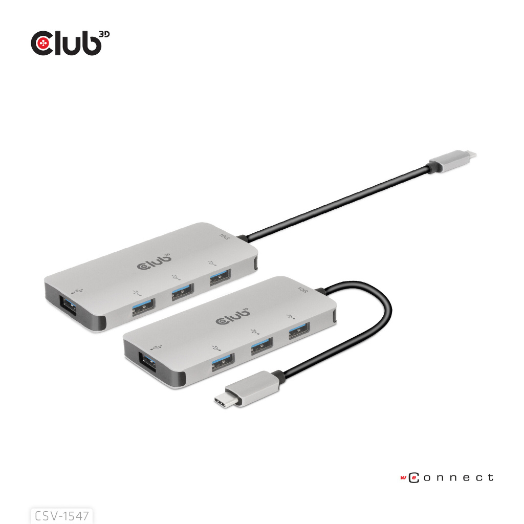 CLUB3D 4-Port USB-A Hub for USB-C – 10Gbps Fast Transfer - Afbeelding 4