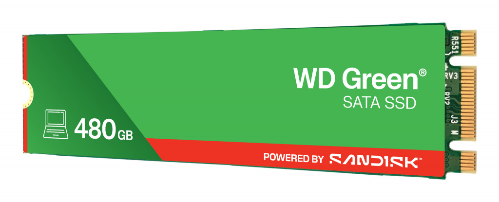 Western Digital Green WDS480G3G0B 480 GB M.2 SATA III - Afbeelding 2