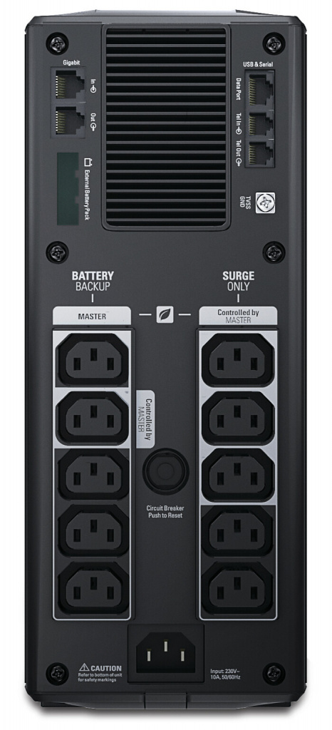 APC Back-UPS Pro BR1500GI Noodstroomvoeding - 1500VA, 10x C13 uitgang, USB, uitbreidbare runtime - Afbeelding 2