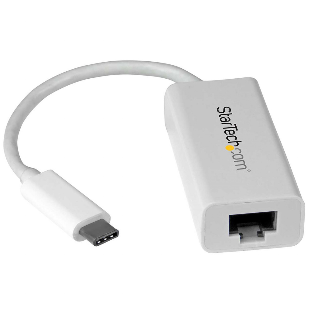 StarTech.com USB-C naar Gigabit Ethernet Adapter, Wit, Thunderbolt 3 / 4 Compatibel, Windows & Mac, USB Type C naar RJ45 LAN
