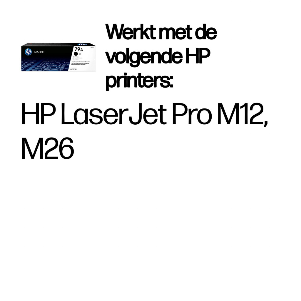 HP 79A originele zwarte LaserJet tonercartridge - Afbeelding 2