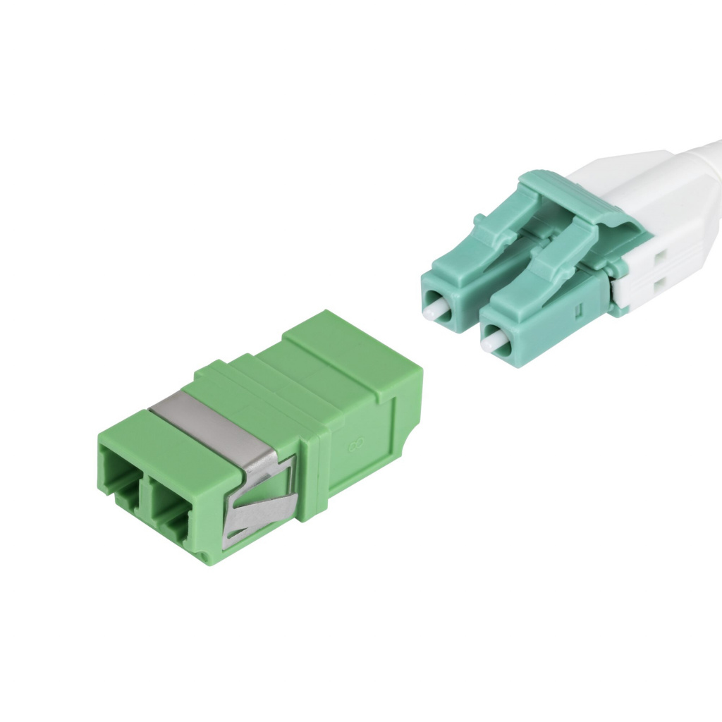 StarTech.com LC naar LC Coupler, 10 Stuks, OS2 Single Mode SC Footprint LC Glasvezel Koppelstuk zonder Flens, LC/APC Duplex Adap