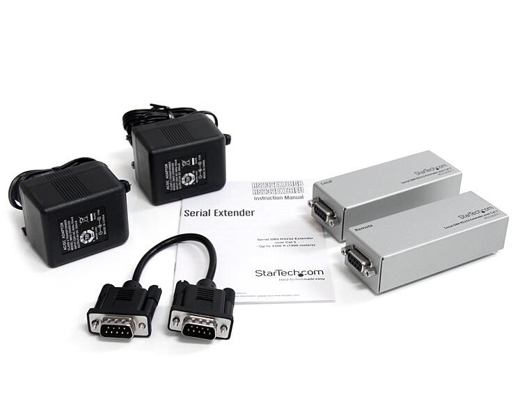 StarTech.com RS232 Serieel over Cat5 Extender, 1km Bereik, Plug & Play, Geen Software, DB9 Serial Extension - TAA - Afbeelding 4