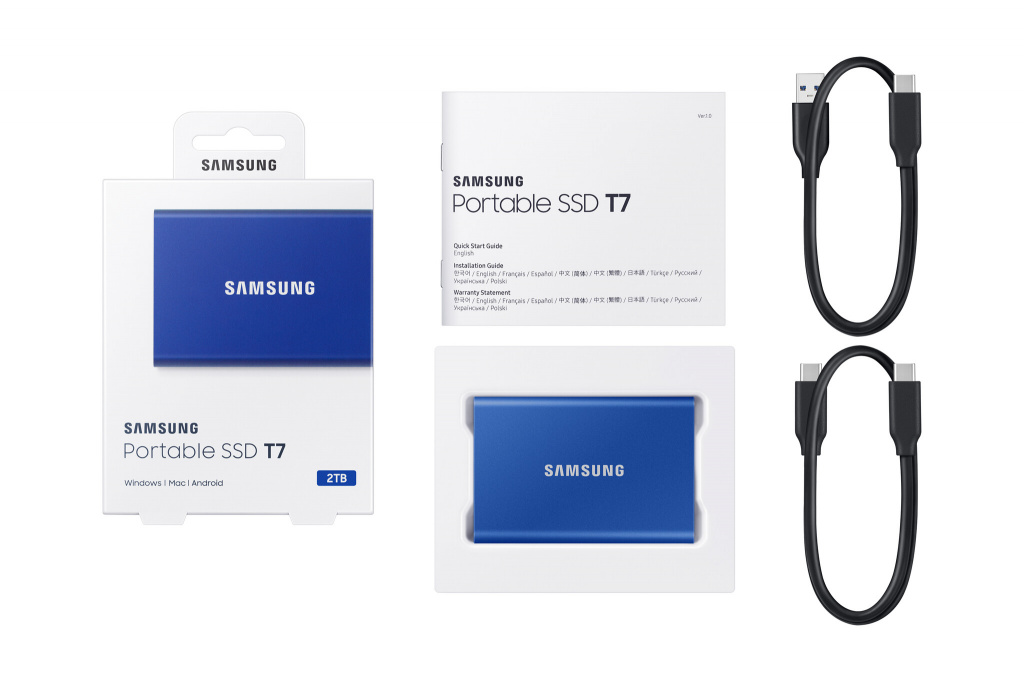 Samsung Portable SSD T7 2 TB USB Type-C 3.2 Gen 2 (3.1 Gen 2) Blauw - Afbeelding 5