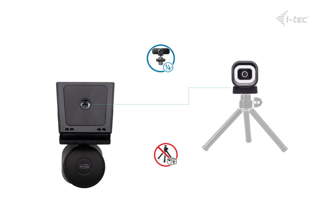 i-tec SOLOMON 700 STREAM 4K Webcam Ring Light - Afbeelding 5