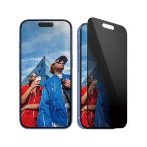 PanzerGlass ® 2-Way Privacy Screen Protector iPhone 16 | 15 | Ultra-Wide Fit w. EasyAligner Doorzichtige schermbeschermer Apple