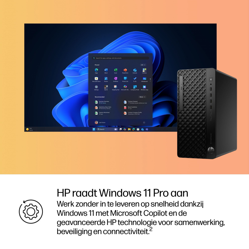 HP EliteDesk 8 Tower G1i AI Wolf Pro Security Edition Intel Core Ultra 5 235 16 GB DDR5-SDRAM 512 GB SSD Windows 11 Pro PC AI PC - Afbeelding 13