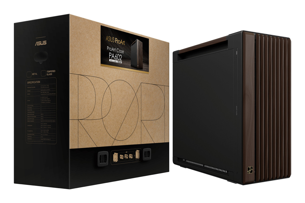 ASUS ProArt PA602 Wood Edition Modern Black - Metal Panel Midi Tower Zwart, Hout - Afbeelding 19