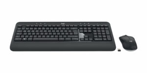 Logitech 920-008675 toetsenbord Inclusief muis Universeel RF Draadloos QWERTZ Duits Zwart