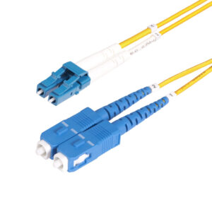 StarTech.com 3m LC naar SC (UPC) OS2 Single Mode Duplex Glasvezel Kabel, 9/125µm, Laser Optimized, 100G, Flexibel Buigen, Low In