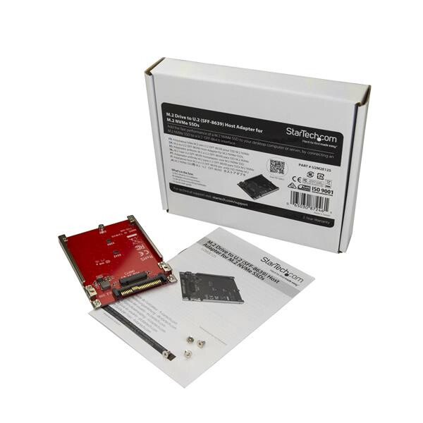 StarTech.com M.2 schijf naar U.2 (SFF-8639) host adapter voor M.2 PCIe NVMe SSDs - Afbeelding 5