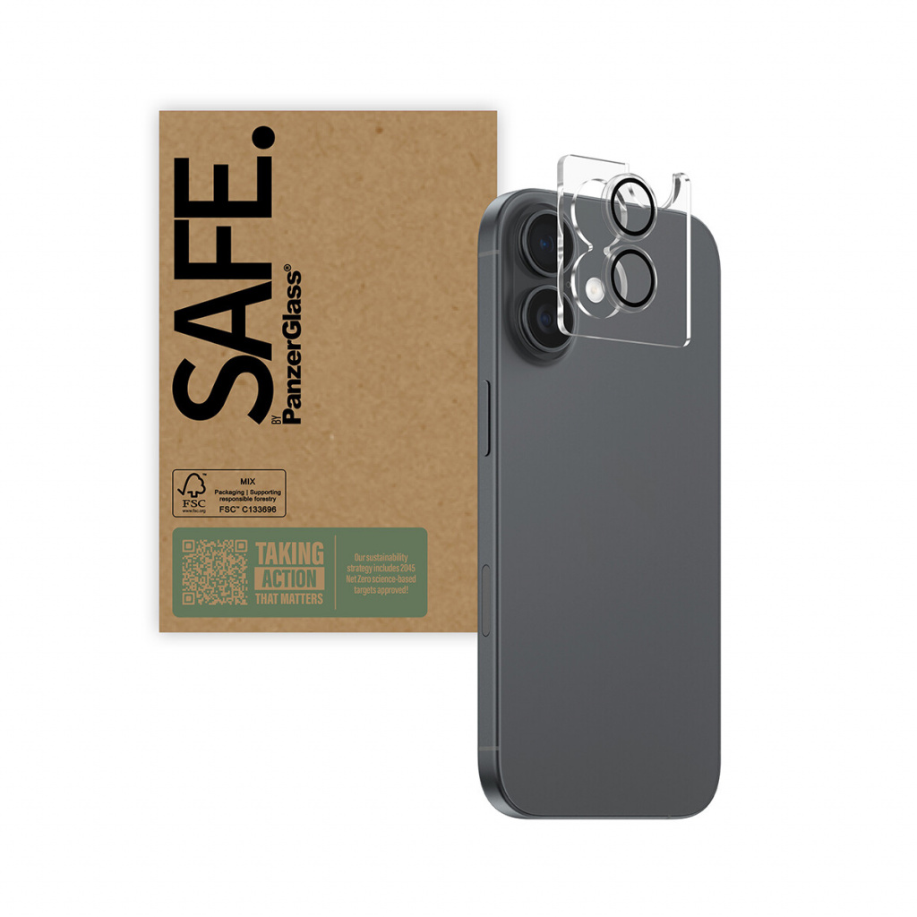 PanzerGlass SAFE. by ® Camera Lens Protector Transparent iPhone 17 | iPhone 16 | 16 Plus | Bulk Doorzichtige schermbeschermer Ap - Afbeelding 5