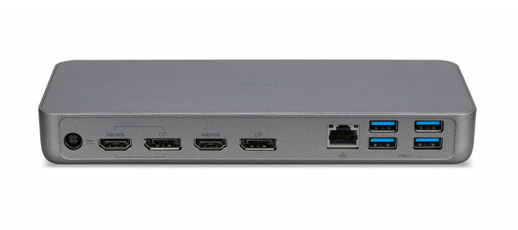Acer USB Type-C Docking Station D501 USB 3.2 Gen 1 (3.1 Gen 1) Type-C Grijs - Afbeelding 4