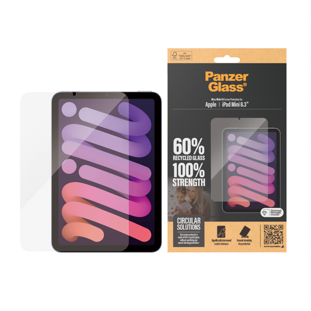 PanzerGlass ® Screen Protector iPad Mini 8.3'' (2021, 2024) | Ultra-Wide Fit Doorzichtige schermbeschermer Apple 1 stuk(s) - Afbeelding 2