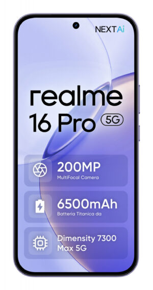 realme 16 Pro 17,3 cm (6.8") Dual SIM 5G 8 GB 256 GB 6500 mAh Paars