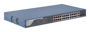 Hikvision DS-3E1326P-EI(B) netwerk-switch Managed Fast Ethernet (10/100) Power over Ethernet (PoE) 1U Blauw