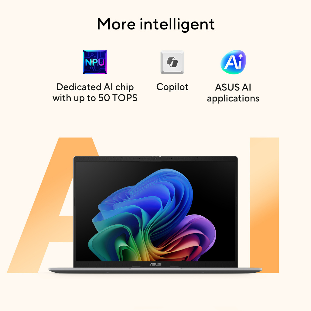 ASUS Vivobook 14 M1407GA-LY012W Copilot+ PC AMD Ryzen AI 7 445 Laptop 35,6 cm (14") WUXGA 16 GB DDR5-SDRAM 512 GB SSD Wi-Fi 6 (8 - Afbeelding 19