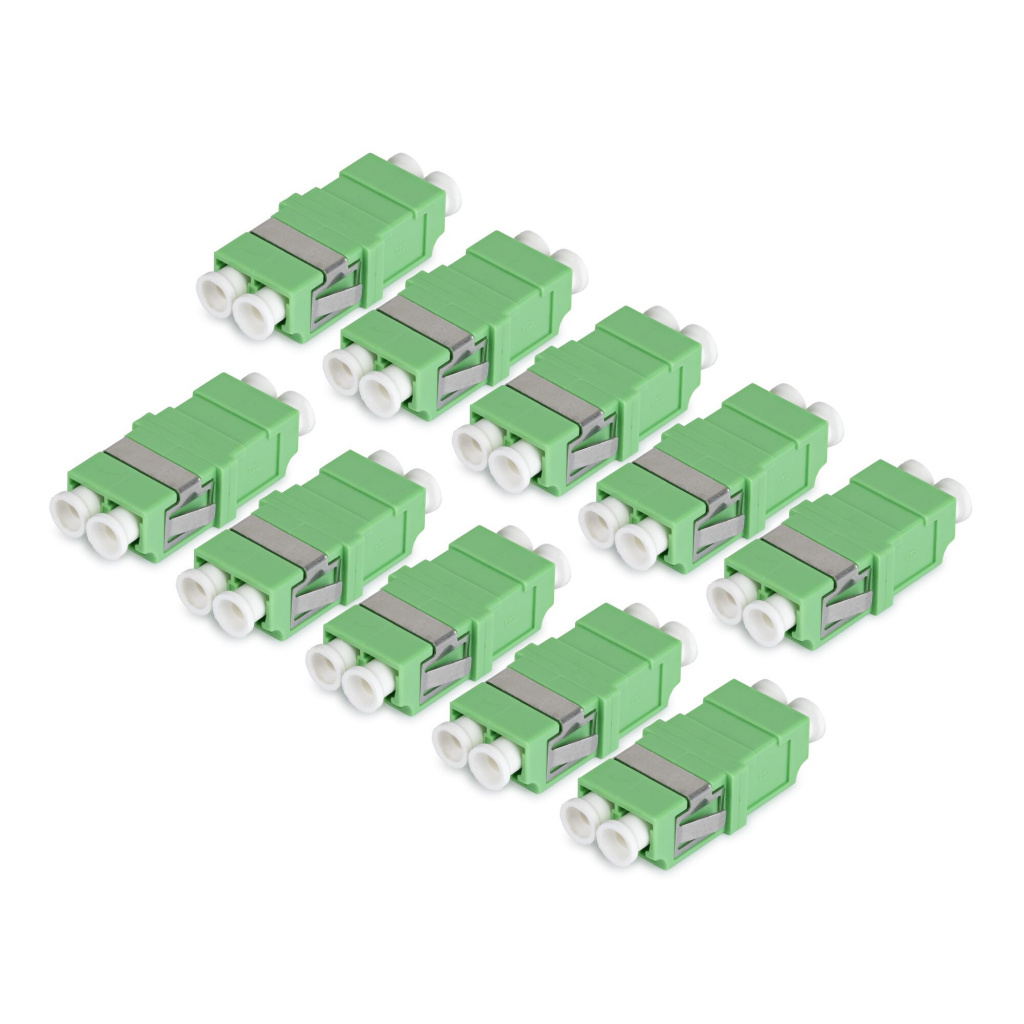 StarTech.com LC naar LC Coupler, 10 Stuks, OS2 Single Mode SC Footprint LC Glasvezel Koppelstuk zonder Flens, LC/APC Duplex Adap - Afbeelding 2