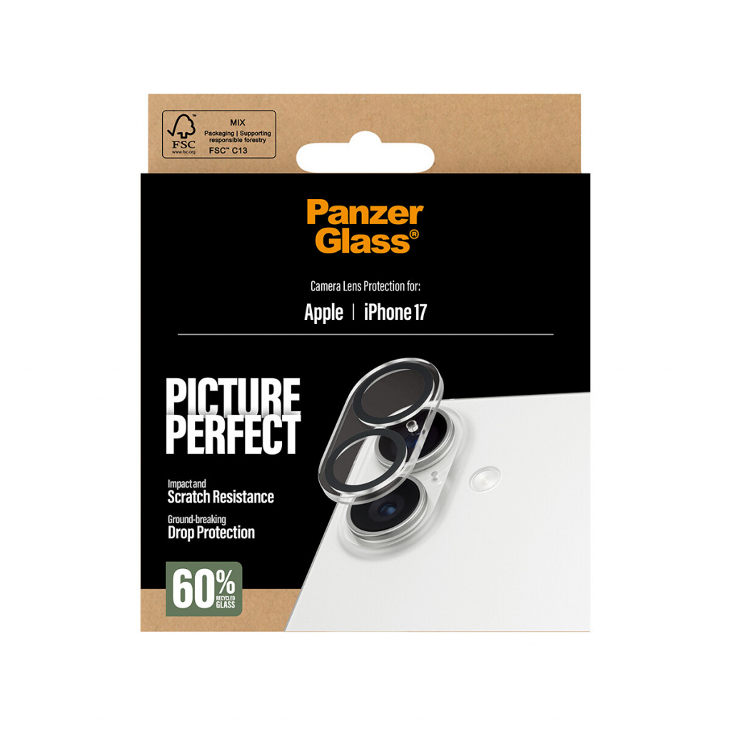 PanzerGlass ® PicturePerfect Camera Lens Protector iPhone 17 Doorzichtige schermbeschermer Apple 1 stuk(s) - Afbeelding 3