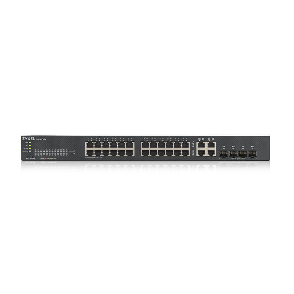 Zyxel GS1920-24V2 Managed Gigabit Ethernet (10/100/1000) Zwart - Afbeelding 2