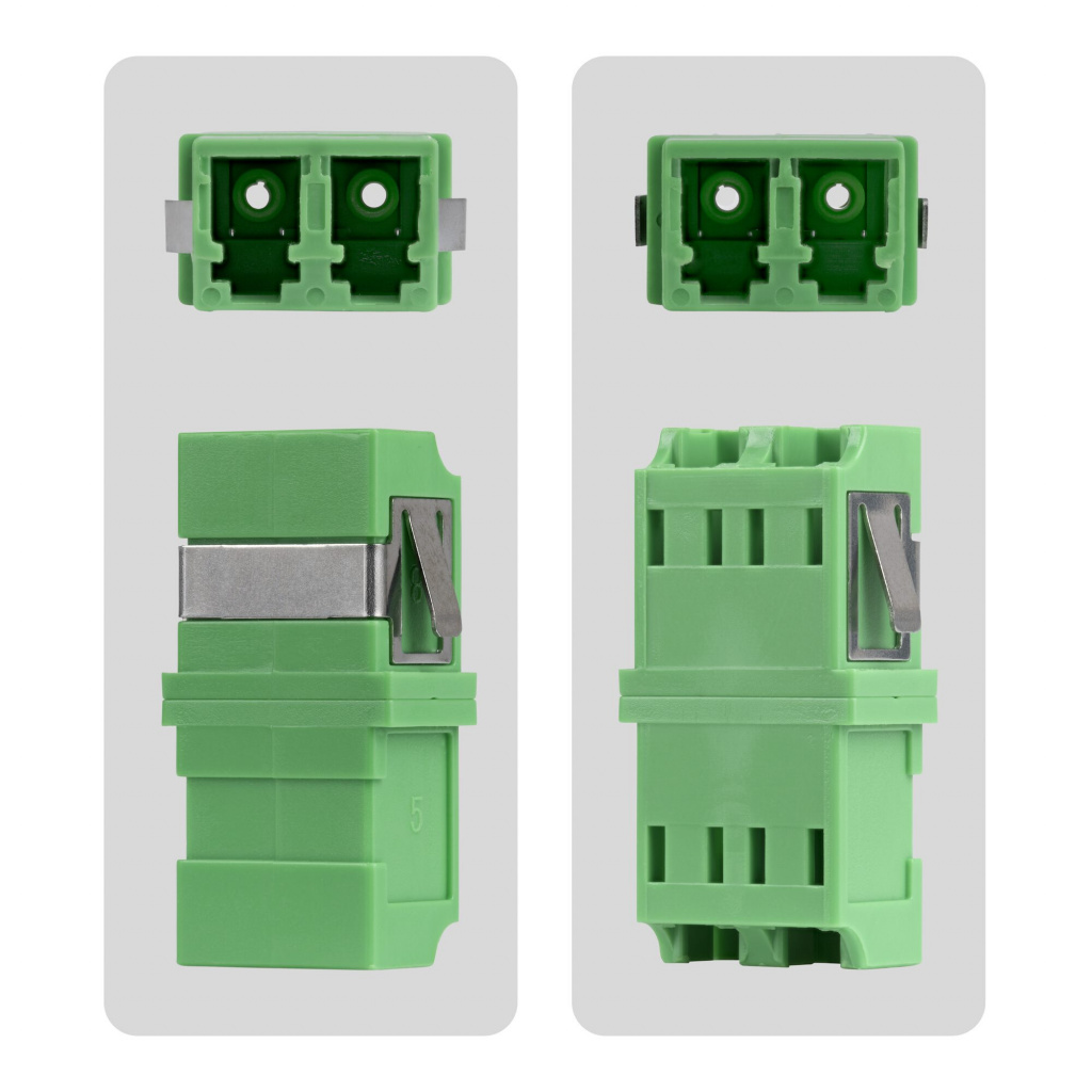 StarTech.com LC naar LC Coupler, 10 Stuks, OS2 Single Mode SC Footprint LC Glasvezel Koppelstuk zonder Flens, LC/APC Duplex Adap - Afbeelding 4