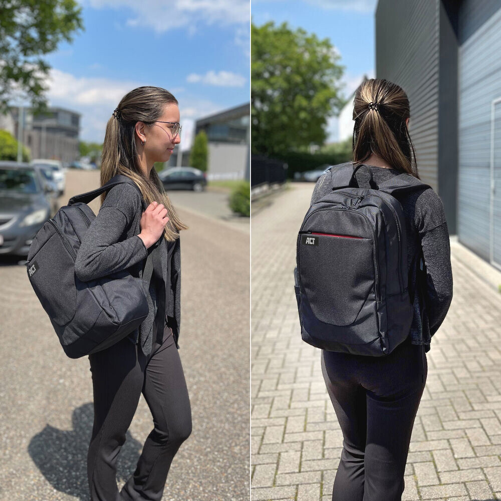ACT Suburb rugzak voor laptops tot 15,6", gemaakt van gerecyclede plastic flessen - Afbeelding 3
