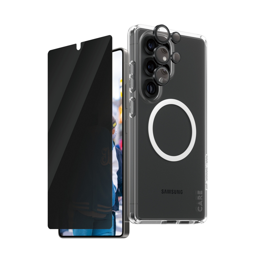 PanzerGlass ® | CARE by ® Flagship 3-in-1 Privacy Bundle Samsung Galaxy S25 Ultra Doorzichtige schermbeschermer 1 stuk(s)