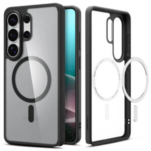 Spigen Ultra Hybrid (MagFit) mobiele telefoon behuizingen 17,5 cm (6.9") Hoes Transparant, Zwart