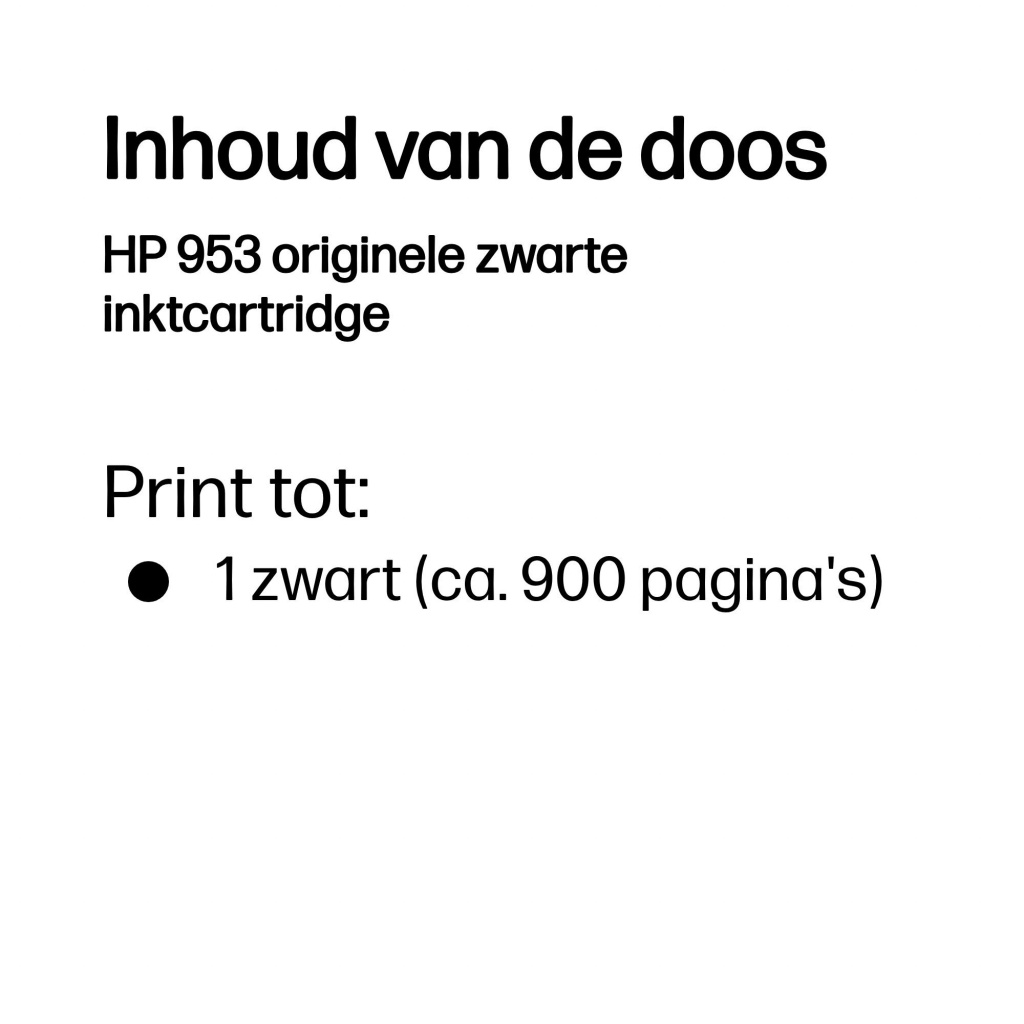 HP 953 originele zwarte inktcartridge - Afbeelding 3