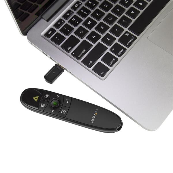 StarTech.com Draadloze presentatie afstandsbediening met groene laserpointer - presenter - 27 m - Afbeelding 4