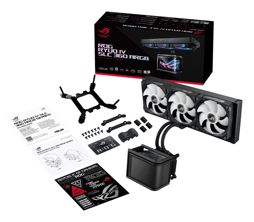 ASUS ROG Ryuo IV SLC 360 ARGB Processor Alles-in-één vloeistofkoeler 12 cm Zwart - Afbeelding 21