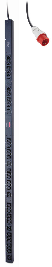 APC Rack PDU, Basic, ZeroU, 16A, 400V, (36x) C13 & (6x) C19, IEC 309 16A 3Fase stekker