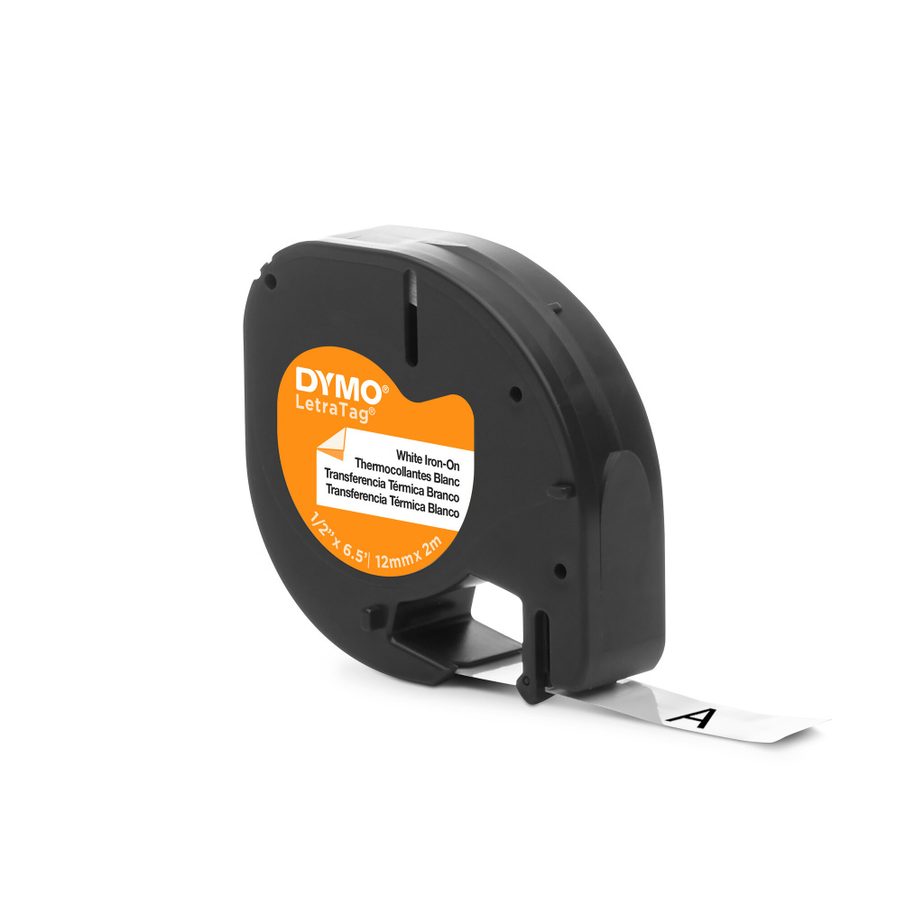 DYMO LetraTag originel opstrijkbare textiellabels | 12 mm x 2 m rol | Zwart afdrukken op witte etiketten | opstrijkbaar voor Let - Afbeelding 14