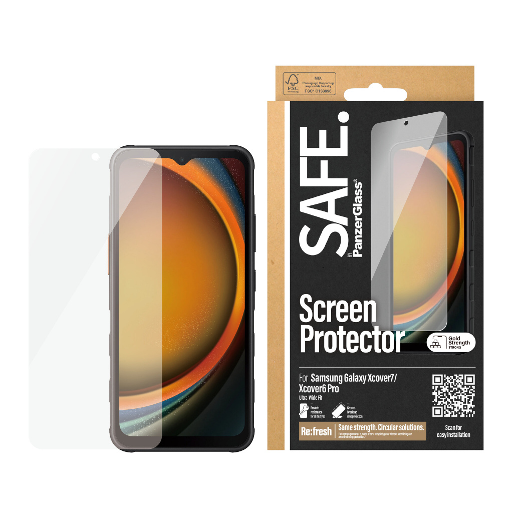PanzerGlass SAFE. by Samsung Xcover 7 UWF*BULK Doorzichtige schermbeschermer 50 stuk(s) - Afbeelding 2
