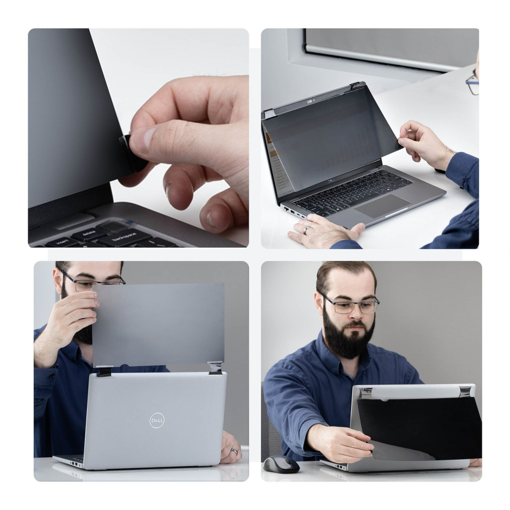 StarTech.com 13.3 inch 16:9 Heldere Privacy Filter met Touch, Omklapbaar, 75% Lichtdoorlatendheid, Anti-Glans Privacy Filter, +/ - Afbeelding 4