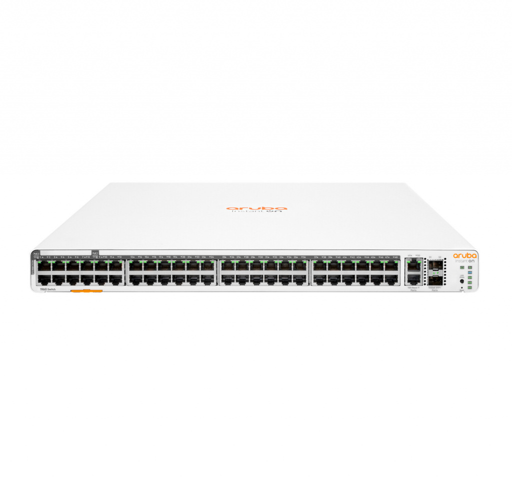 Aruba, a Hewlett Packard Enterprise company Aruba Instant On 1960 48G 40p Class4 8p Class6 PoE 2XGT 2SFP+ 600W Managed L2+ Gigab